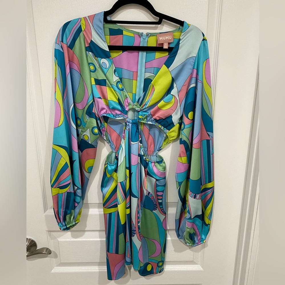 Show Me Your MuMu Cut Out Mini Dress Size Small